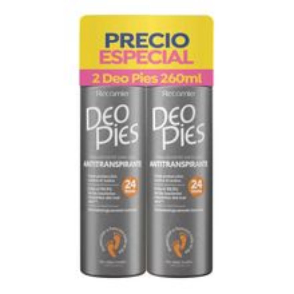 Imagen de Desodorante DEO PIES antitranspirante 2 unds x260 ml c/u