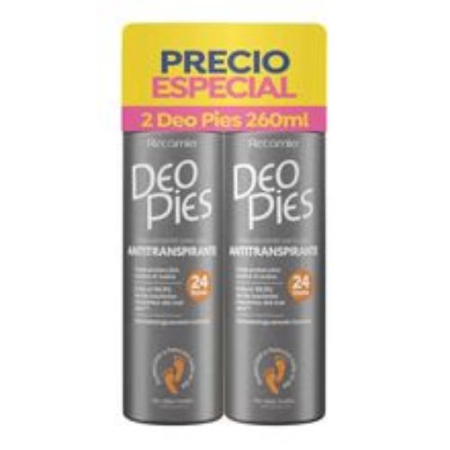 Imagen de Desodorante DEO PIES antitranspirante 2 unds x260 ml c/u