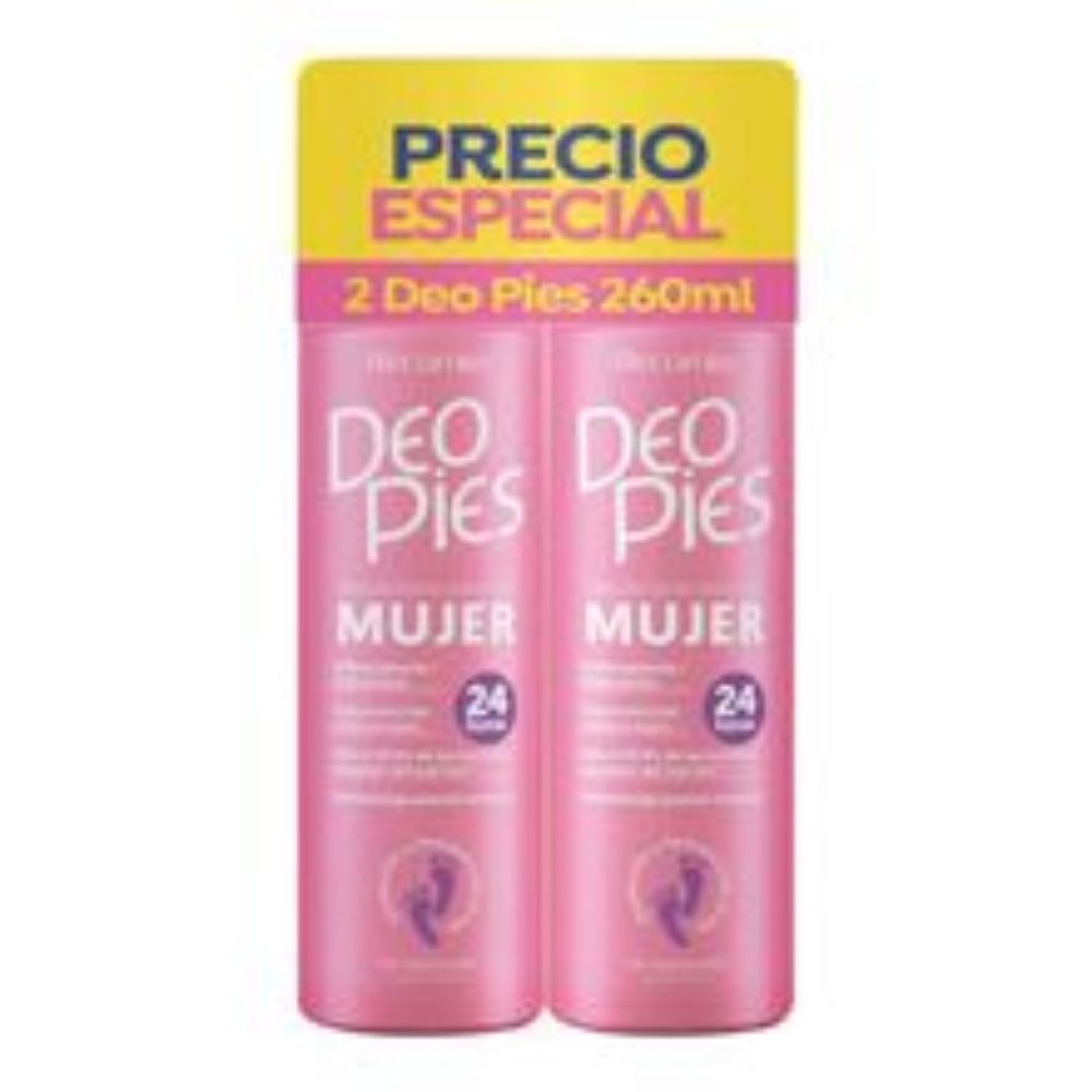 Imagen de Desodorante DEO PIES mujer 2 unds x260 ml c/u