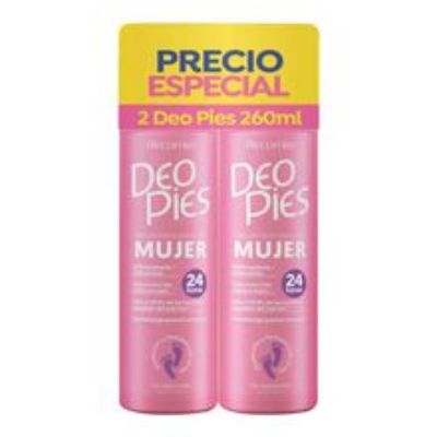 Imagen de Desodorante DEO PIES mujer 2 unds x260 ml c/u
