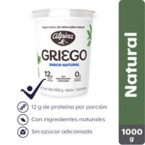 Imagen de Yogurt griego ALPINA x1000 g