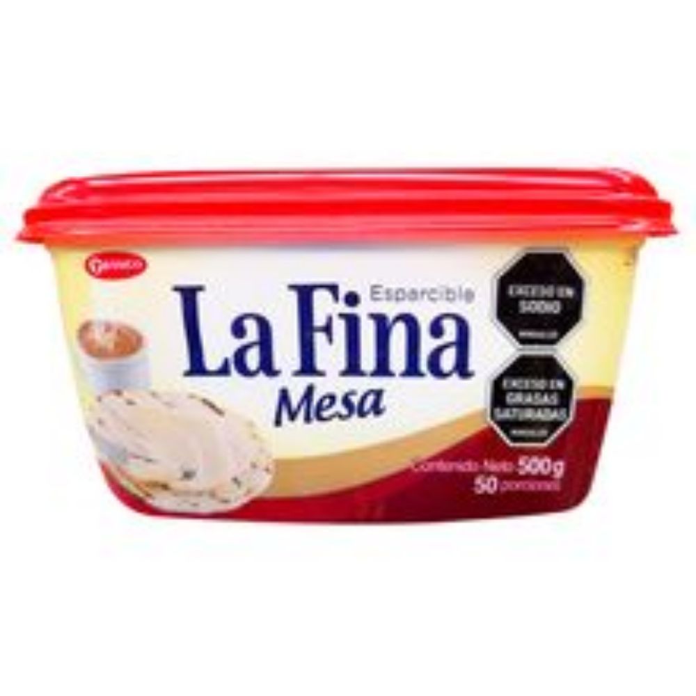 Imagen de Margarina LA FINA mesa con sal caja x500 g