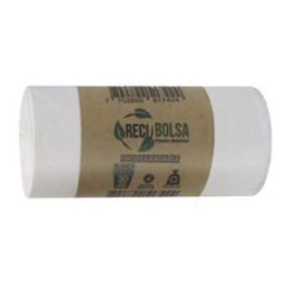 Imagen de Bolsa para basura RECIBOLSA blanca 43x48 cm x30 unds