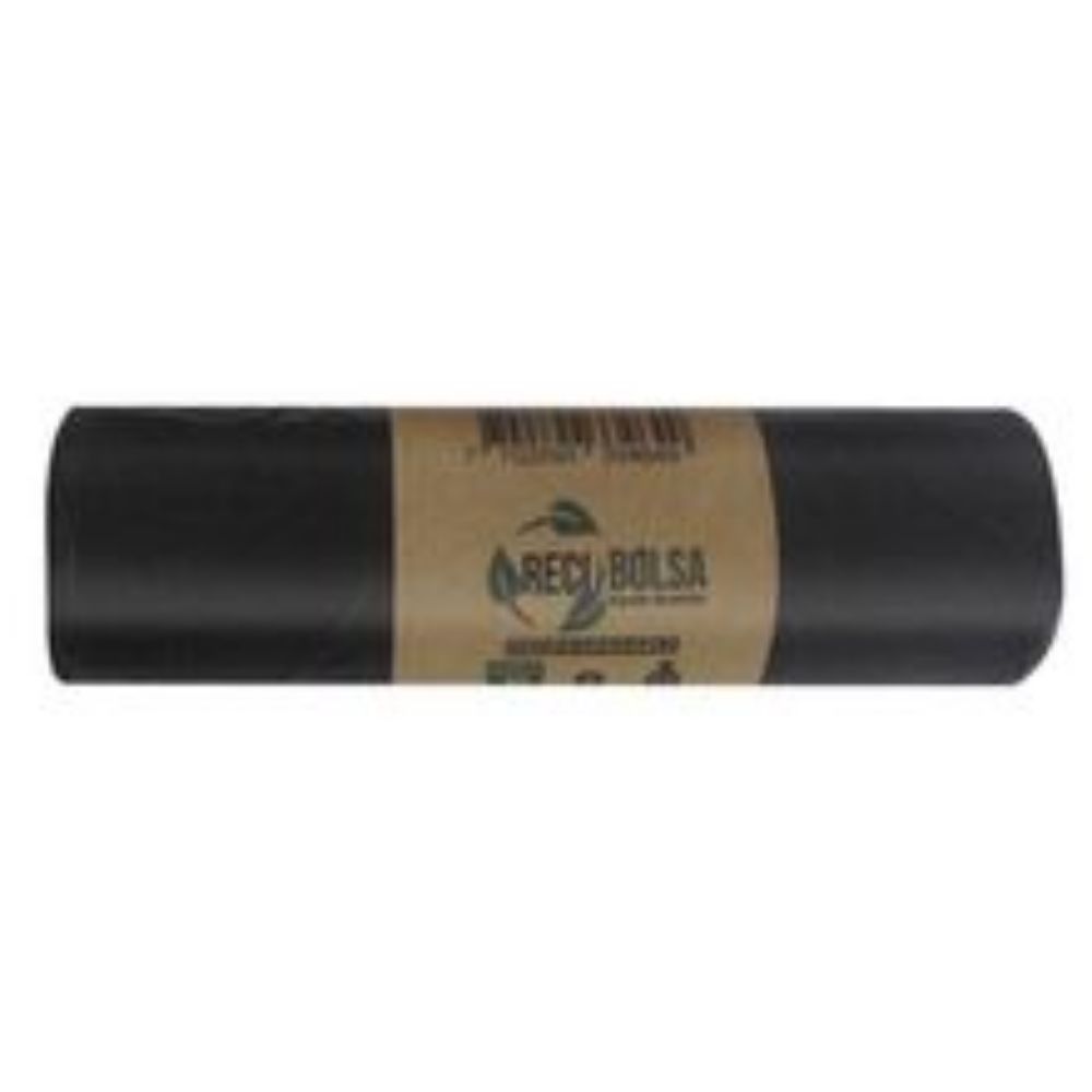 Imagen de Bolsa para basura RECIBOLSA negra 65x90 cm x10 unds