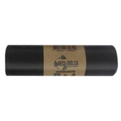 Imagen de Bolsa para basura RECIBOLSA negra 65x90 cm x10 unds