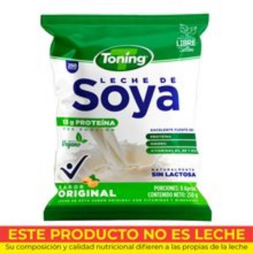 Imagen de Leche de soya TONING x250 g