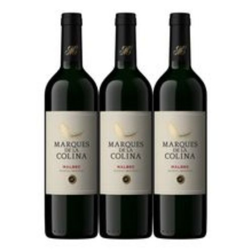 Imagen de Vino MARQUES DE LA COLINA Malbec 2x3 x750 ml