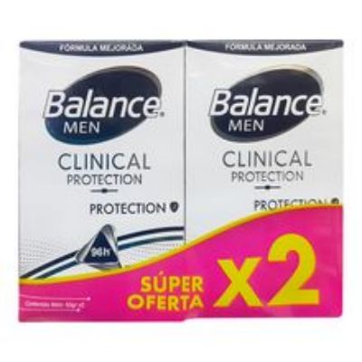 Imagen de Desodorante BALANCE clinical hombre 2 unds x50 g c/u