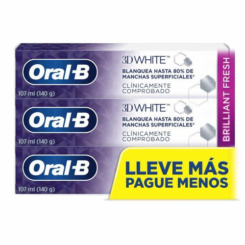 Imagen de Crema dental ORALB 3D white brilliant fresh (321  ml)
