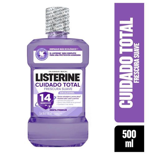 Imagen de Enjuague bucal LISTERINE cuidado total frescura suave (500  ml)