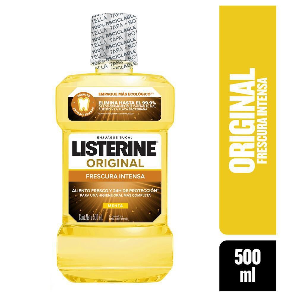 Imagen de Enjuague bucal LISTERINE original frescura intensa (500  ml)