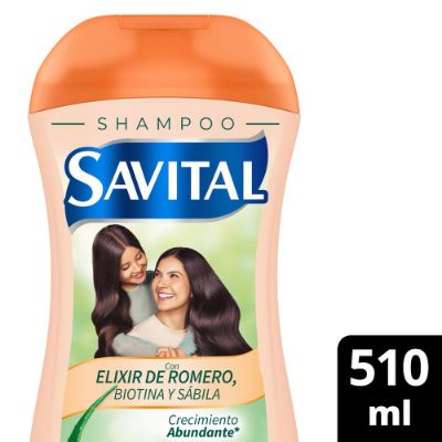 Imagen de Shampoo SAVITAL elixir de romero biotina y sábila (510  ml)