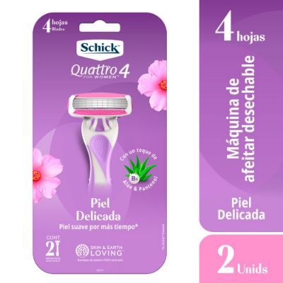 Imagen de Máquina de afeitar SCHICK quattro for women sensitive (2  und)