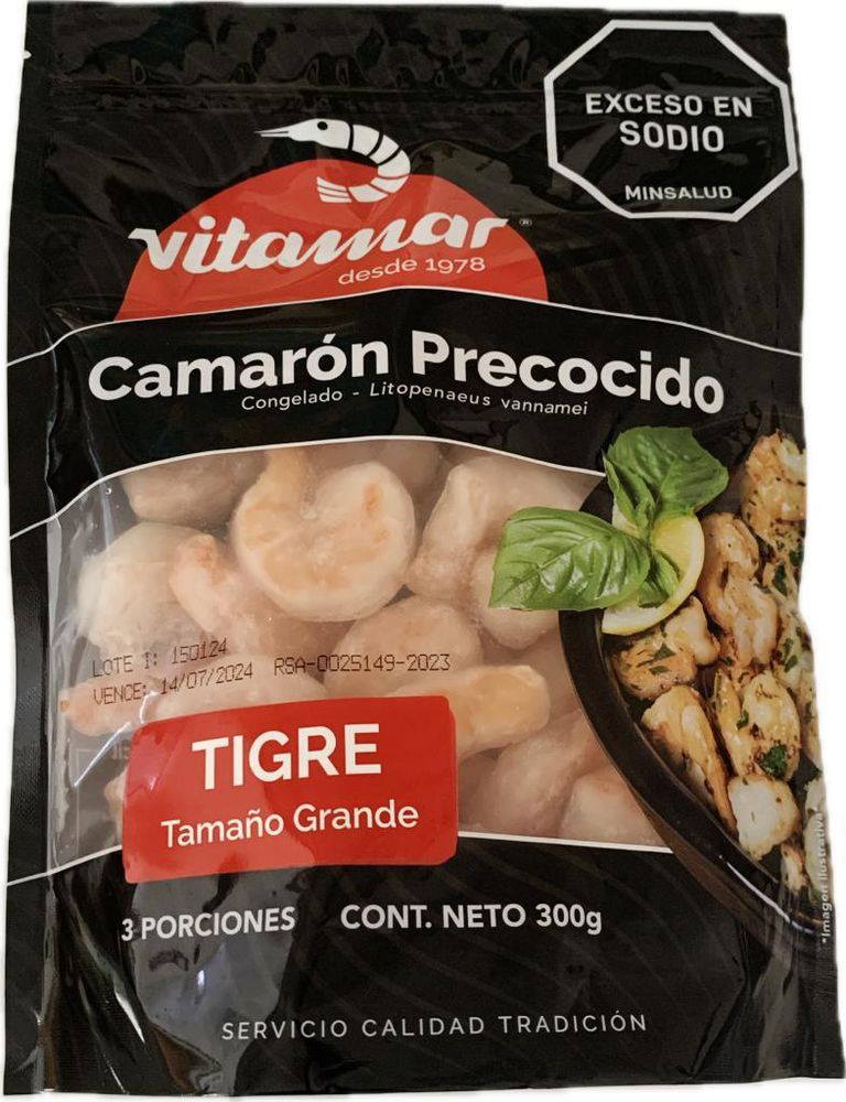Imagen de Camarón VITAMAR Grande precocido (300  gr)