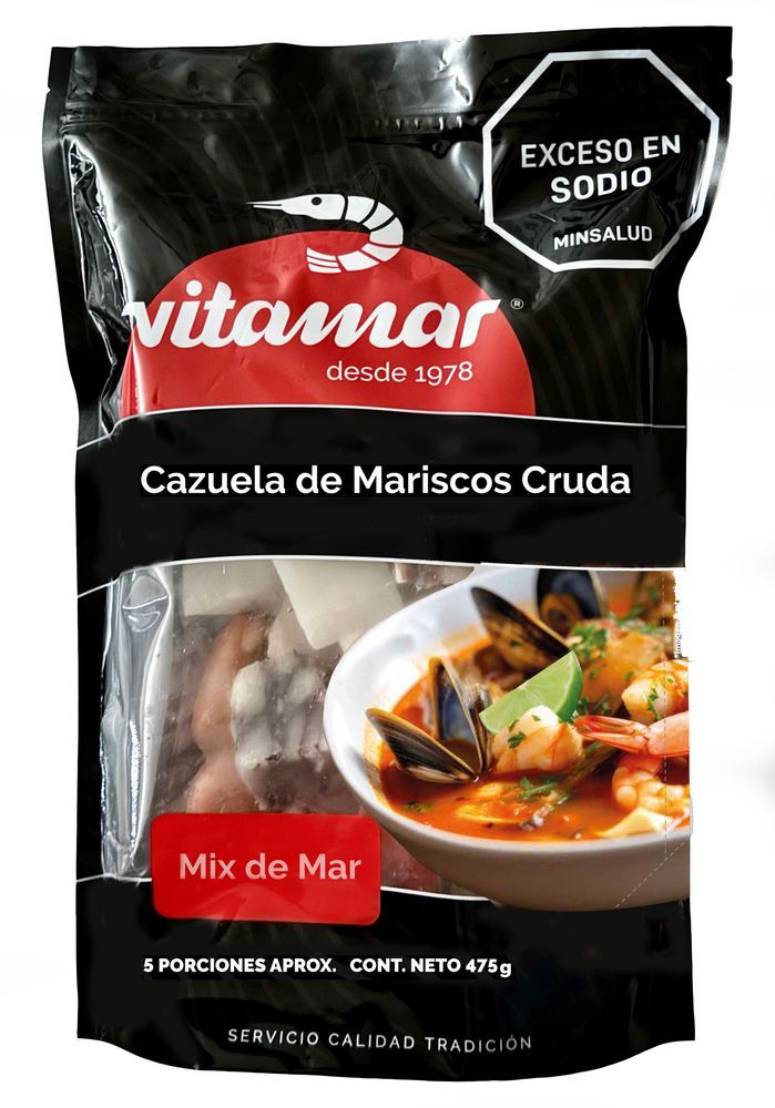 Imagen de Cazuela De Mariscos Cruda VITAMAR 475  gr
