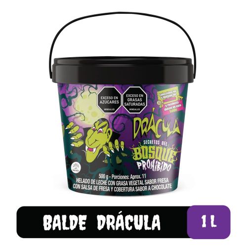 Imagen de Vaso 1L DRACULA Secret x500 g CREM HELADO FRESA (500  gr)