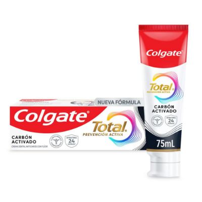 Imagen de Crema dental COLGATE total prevención activa carbón (75  ml)