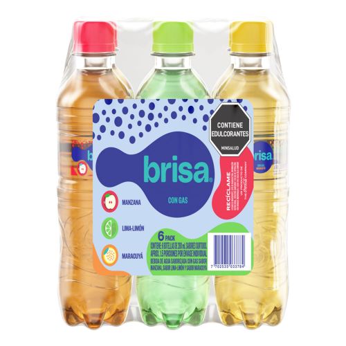 Imagen de Agua BRISA sabores surtidos 6 unds x280 ml c/u