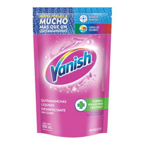 Imagen de Quitamanchas VANISH rosa gel x800 ml