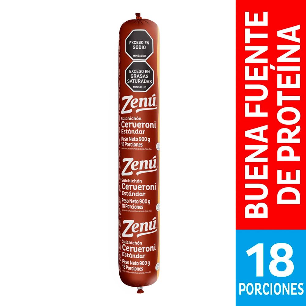 Imagen de Salchichón ZENÚ cerveroni  x900 g