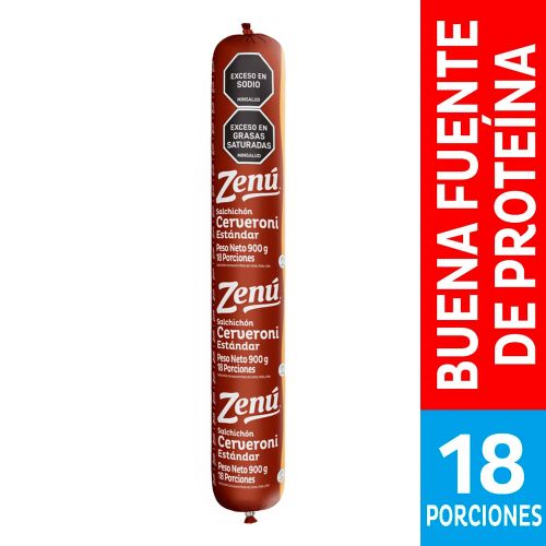 Imagen de Salchichón ZENÚ cerveroni  x900 g