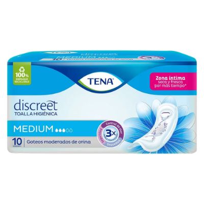 Imagen de Toallas higiénicas TENA medium x10 unds