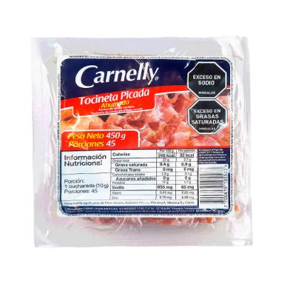 Imagen de Tocineta ahumada CARNELLY picada x450 g