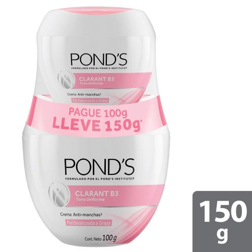 Imagen de Crema PONDS clarant B3 pague 100 g lleve 150 g