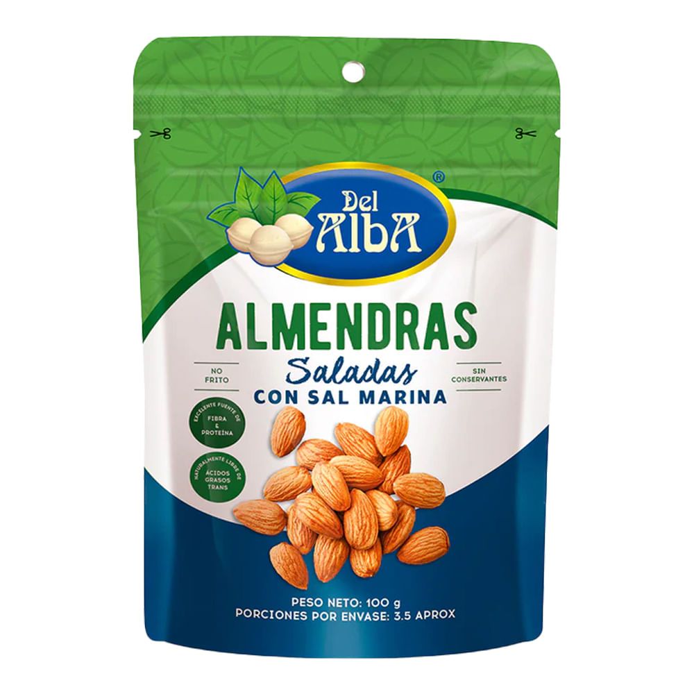 Imagen de Almendras DEL ALBA con sal marina x100 g