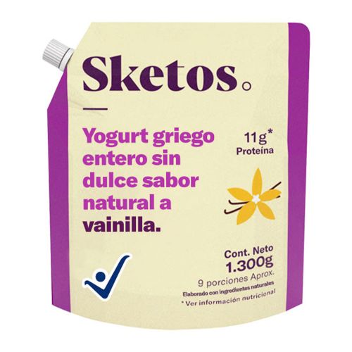 Imagen de Yogurt griego SKETOS vainilla x1300 g