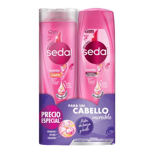 Imagen de Shampoo SEDAL ceramidas x340 ml + acondicionador x340 ml