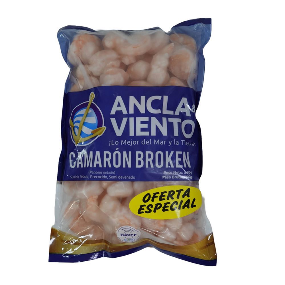Imagen de Camarón broken ANCLA Y VIENTO Congelado (560  gr)