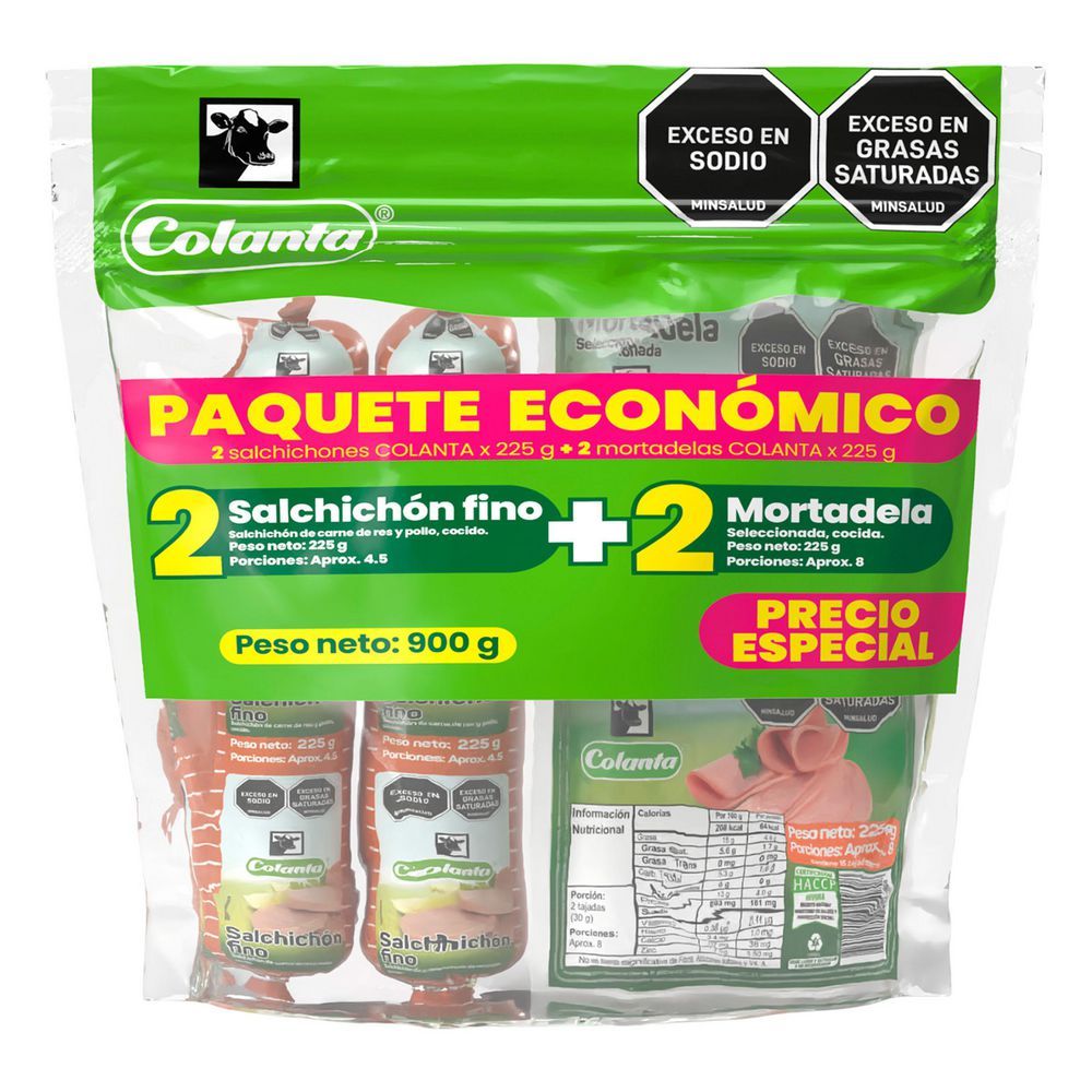 Imagen de Combo Snacks Salchichon + Mort COLANTA 4  UNIDAD