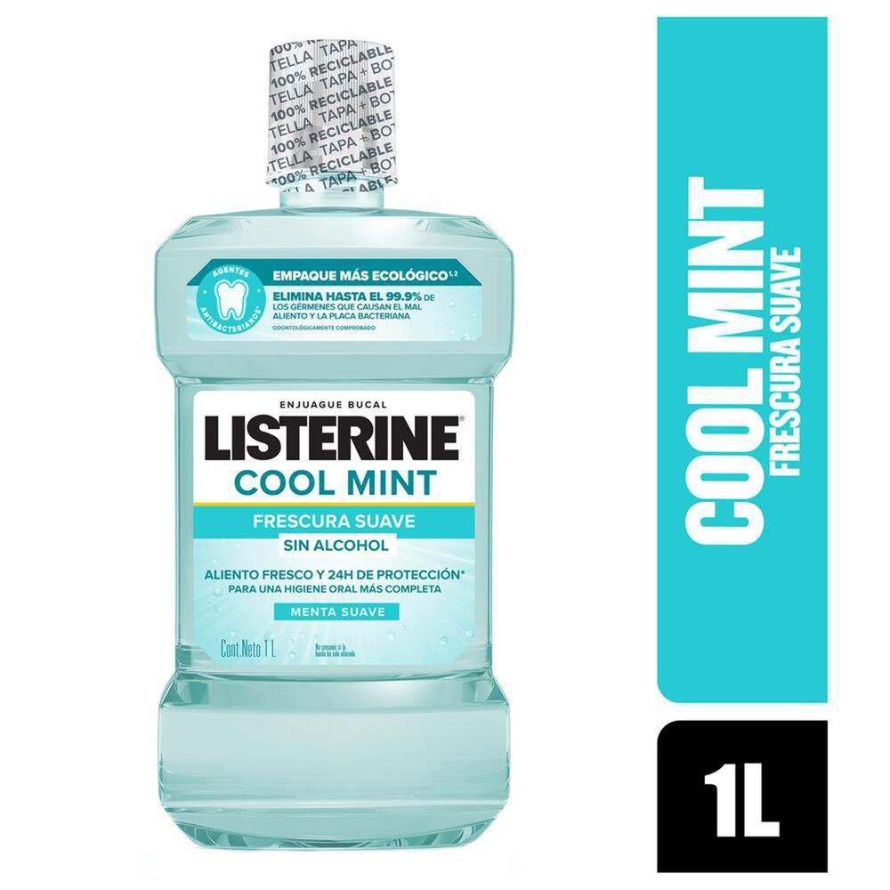 Imagen de Enjuague bucal LISTERINE cool mint sin alcohol (1000  ml)