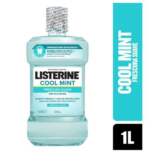 Imagen de Enjuague bucal LISTERINE cool mint sin alcohol (1000  ml)