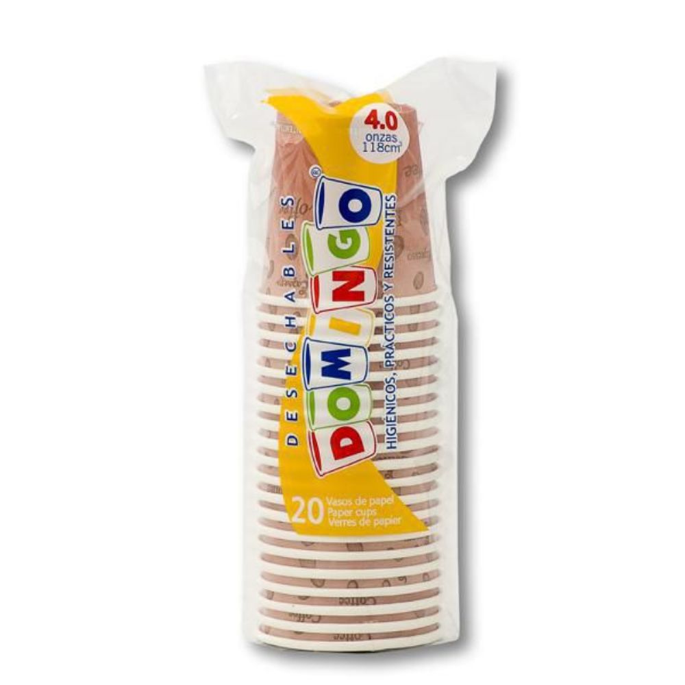 Imagen de Vasos desechables DOMINGO 4 onzas