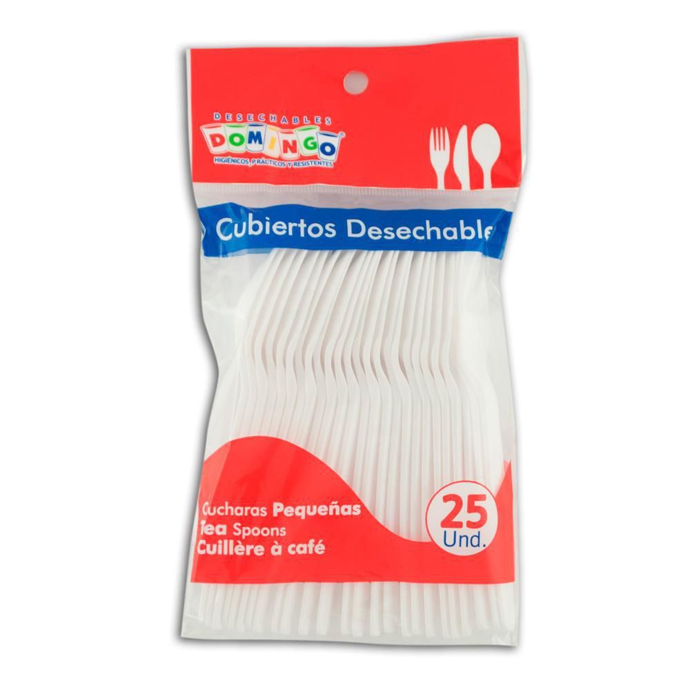 Imagen de Cucharas desechables DOMINGO pequeñas