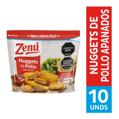 Imagen de Nuggets de pollo ZENU apanados x10und (160  gr)