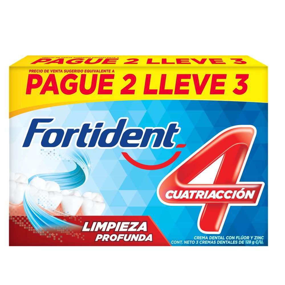 Imagen de Crema dental FORTIDENT limpieza profunda (200  ml)