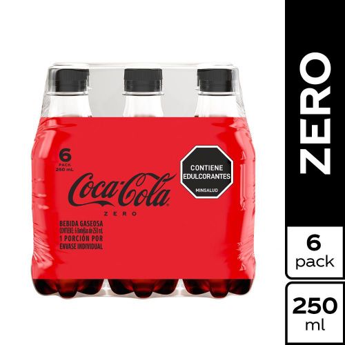 Imagen de Gaseosa Coca Cola ZERO botella x6und (1500  ml)