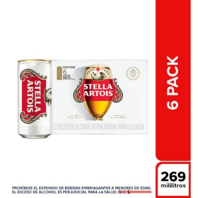 Imagen de Cerveza STELLA ARTOIS lata x6und (1614  ml)