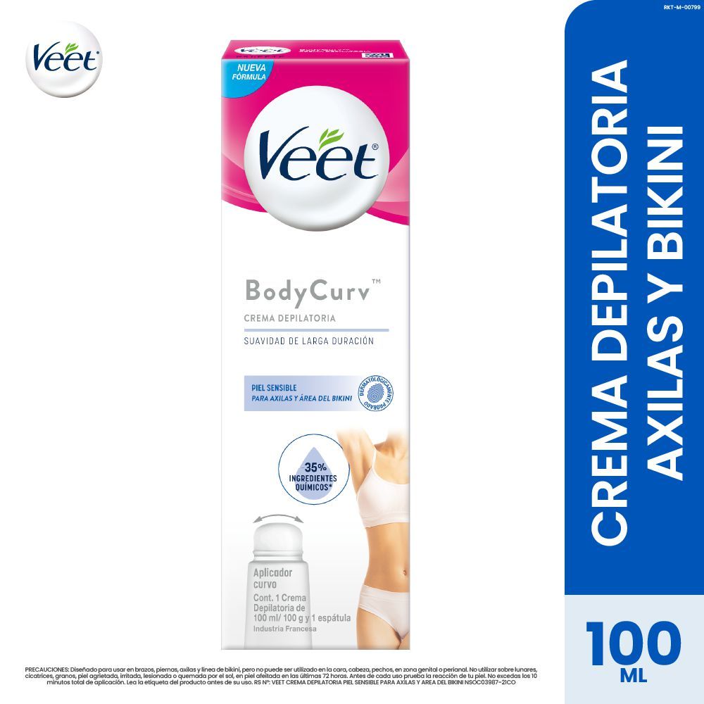 Imagen de Crema depilatoria VEET axilas y bikini (100  ml)