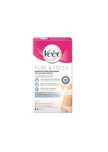 Imagen de Bandas de cera depilatoria VEET axilas & bikini (19  UNIDAD)