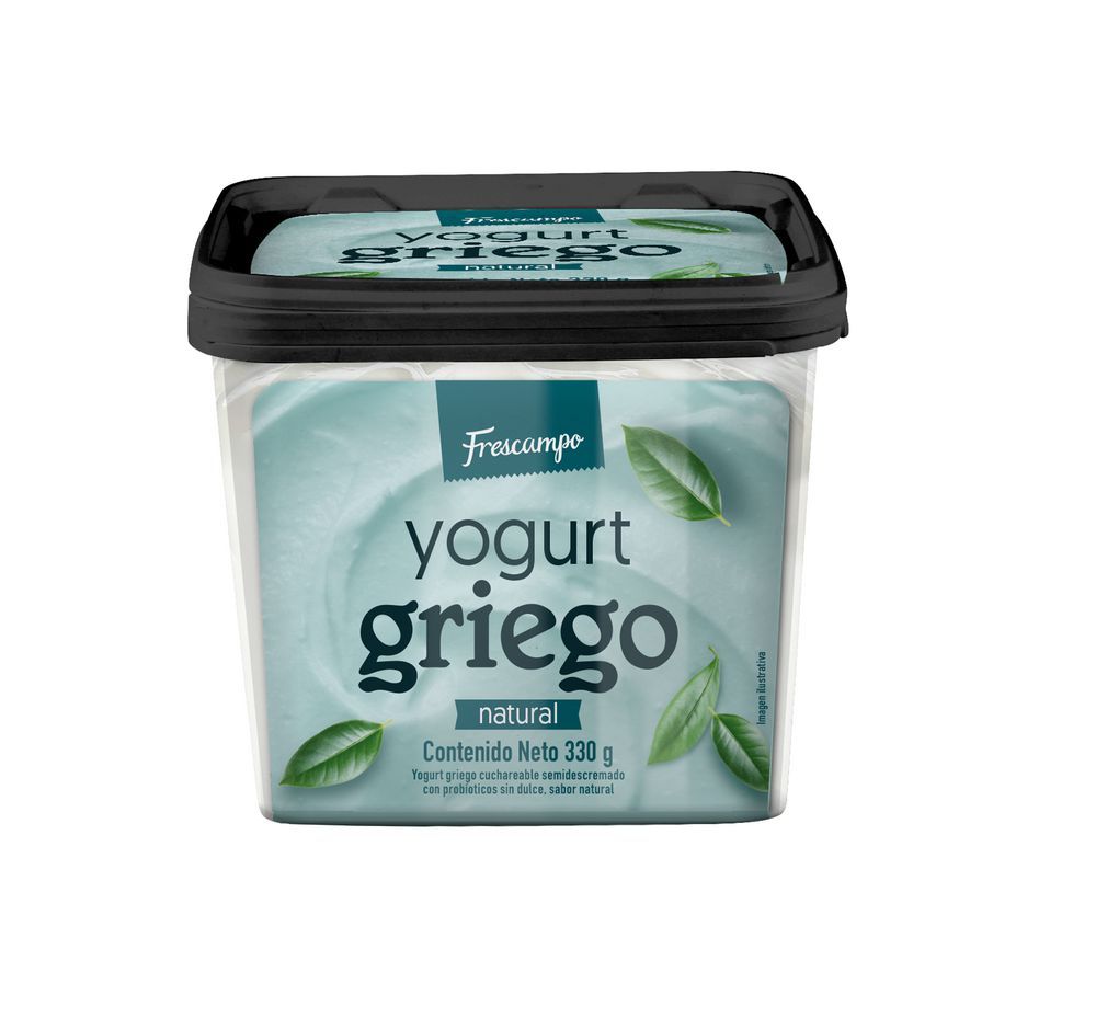 Imagen de Yogurt griego FRESCAMPO natural (300  ml)
