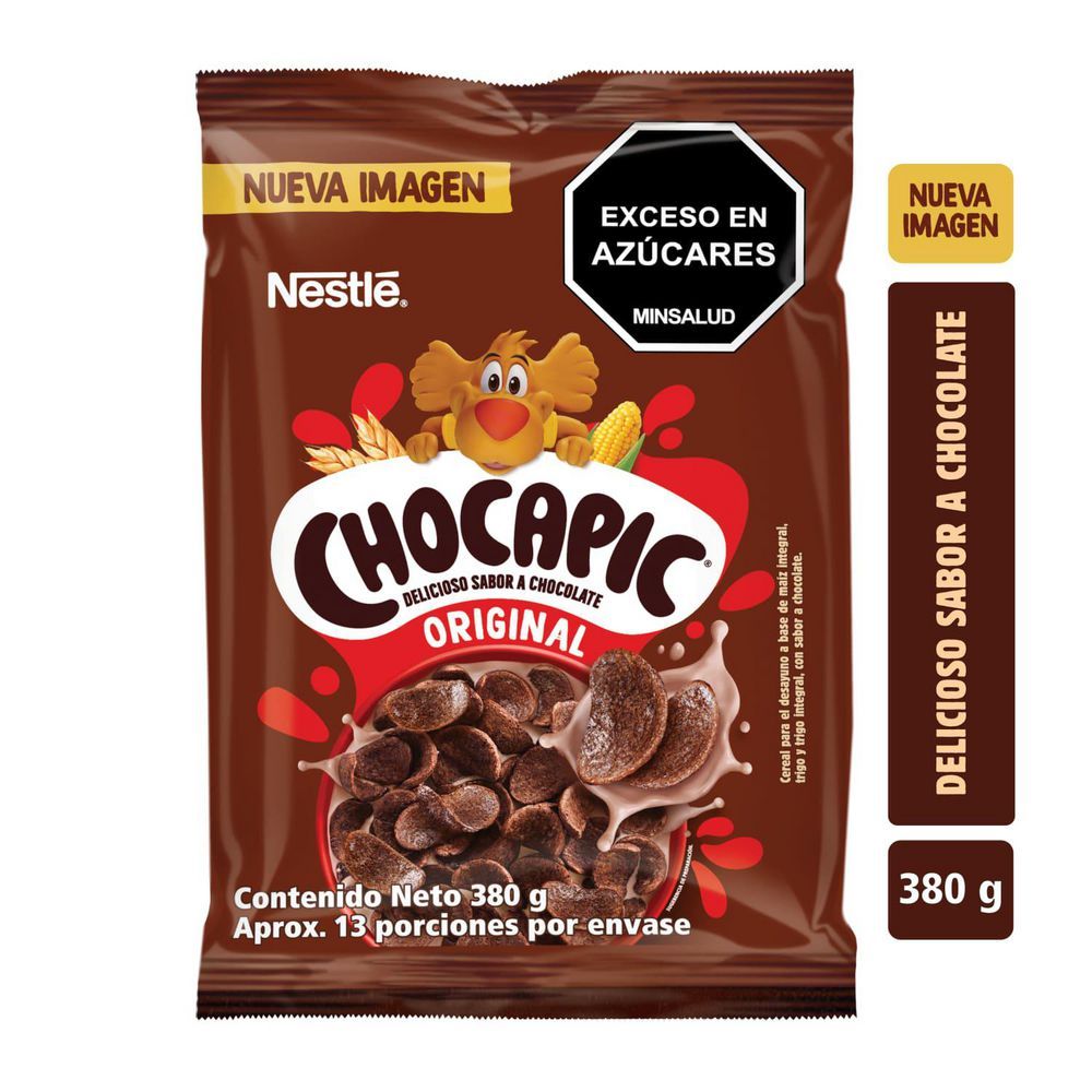 Imagen de Cereal CHOCAPIC sabor chocolate bolsa (380  gr)