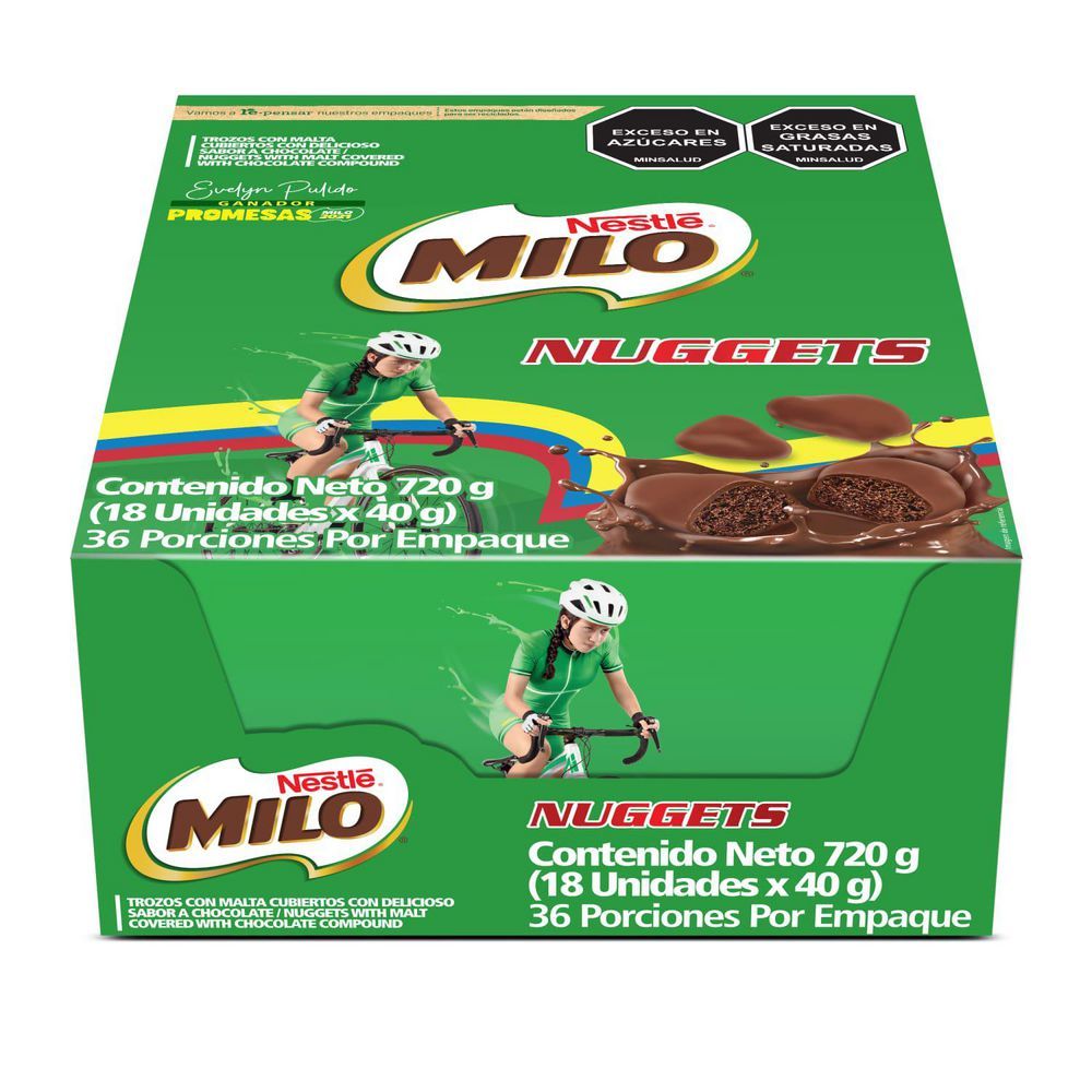 Imagen de Chocolates MILO nuggets cubiertos sabor a chocolate (720  gr)