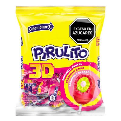 Imagen de Caramelos PIRULITO frutal, ácido blando (216  gr)