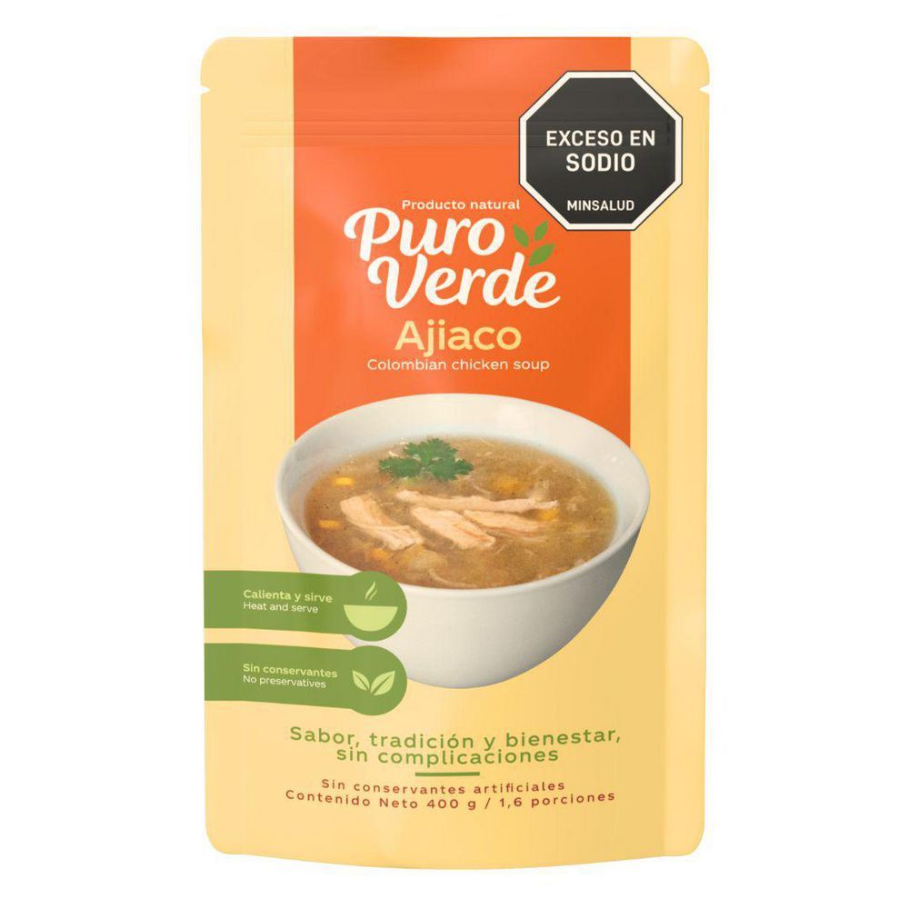 Imagen de Sopa de ajiaco con pollo PURO VERDE 400  gr