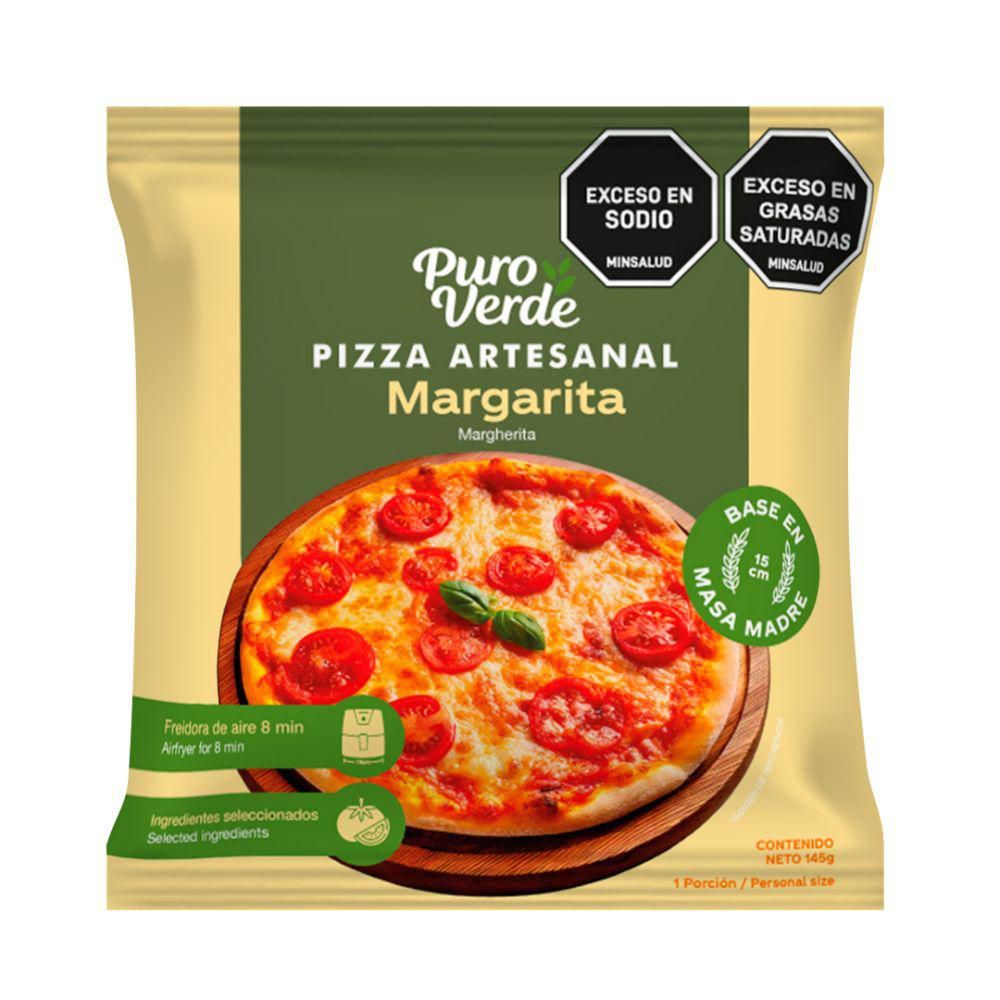 Imagen de Pizza En Masa Madre Margarita PURO VERDE 142  gr