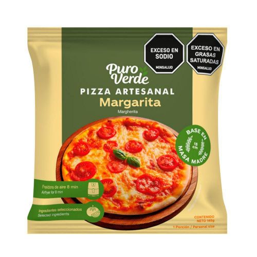 Imagen de Pizza En Masa Madre Margarita PURO VERDE 142  gr